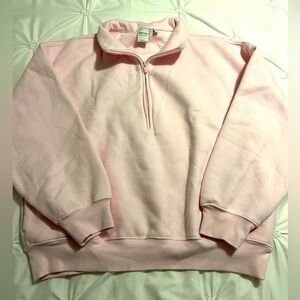 light pink Aritzia quarter zip